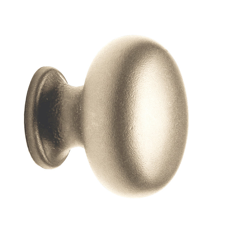 Plymouth Bronze Mushroom Knob, White Bronze Light