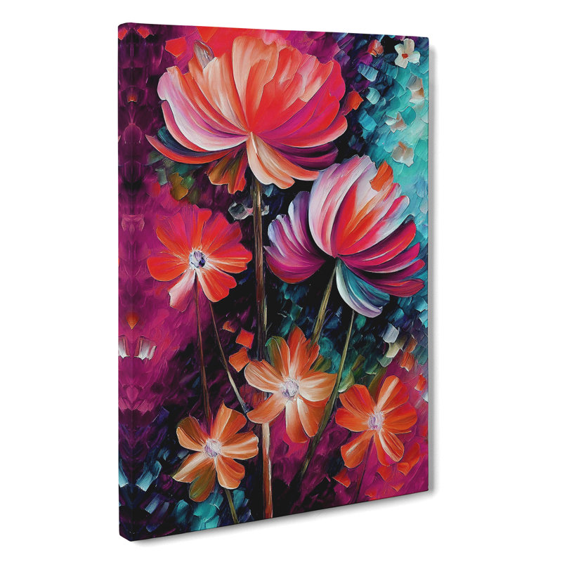 XC1022-3885X Selection Of Flowers No.5 - Wrapped Canvas Print, 50cm H x 35cm W x 3cm D