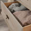 Commode 6 tiroirs Country, finition grise-323509952