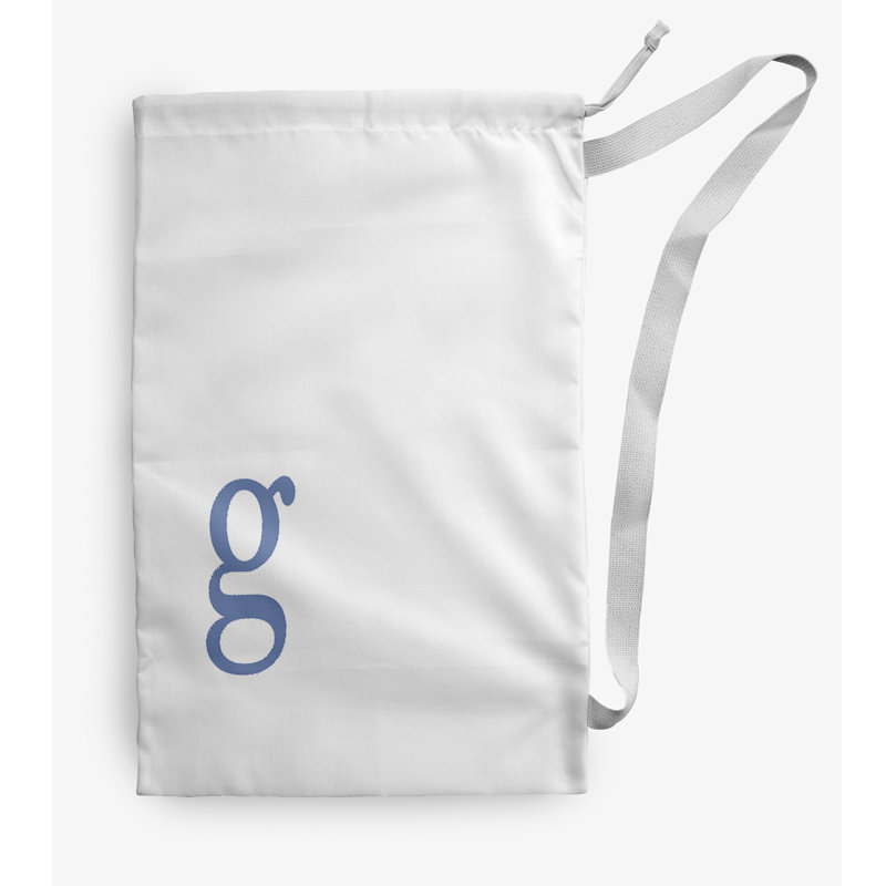 Sac à linge Monogram, Petit (H 29 po x l 18 po), Blanc