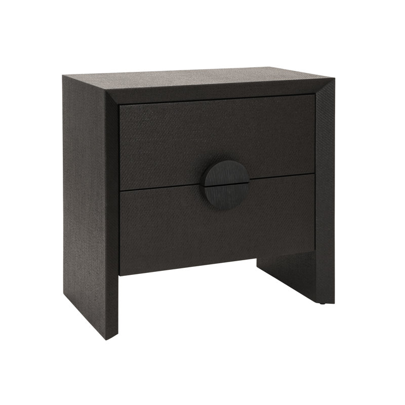 2 - Drawer Nightstand, Black