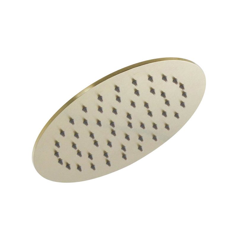 Metro Sharp Nozzles Shower Head - Wall Or Ceiling Mount - 8" Stainless Steel/Matt Black, Satin Brass