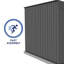 Abri de rangement pour vélo en métal galvanisé résistant aux intempéries 5 pi x 10 pi Absco Durango-97830568-103562895