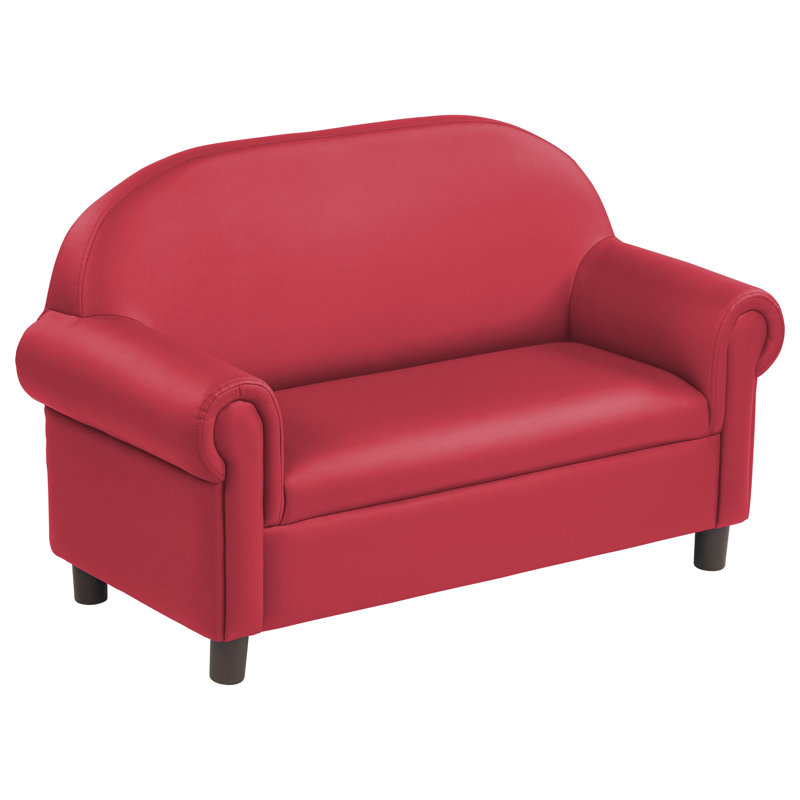Little Lux Kids Club, 28" H x 44" W x 22" D, Red