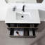 Allamanda 42 po L x 20 po P 2 tiroirs Meuble-lavabo avec évier simple et Comptoir en Quartz blanc