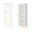 White 5Slim Bookcase, Bookshelf,  Corner Shelf,  Corner Bookcase,  Storage Bookcase,-1512287546