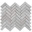 1 in. x 3 in. Herringbone Honed Stone Tile
