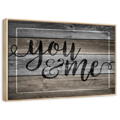 Plaque murale "You And Me"