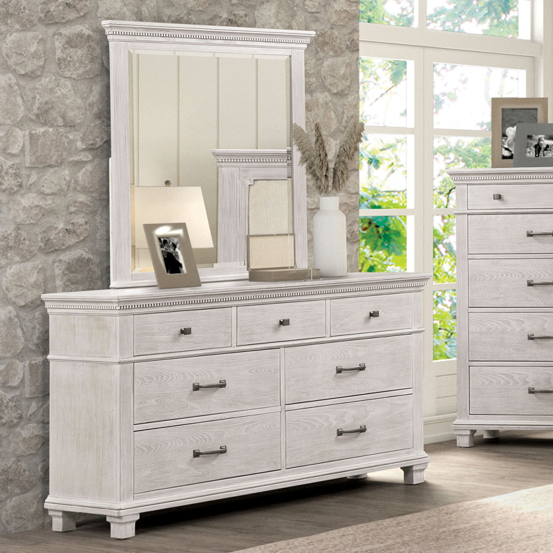 Commode 7 tiroirs avec miroir Fraer