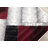 Clotene Geometric Red White Area Rug