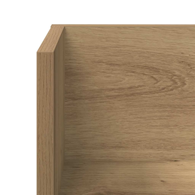 18-20 Wall Mounted Shelf, 16.5cm H x 100cm W x 16.5cm D, Artisan oak