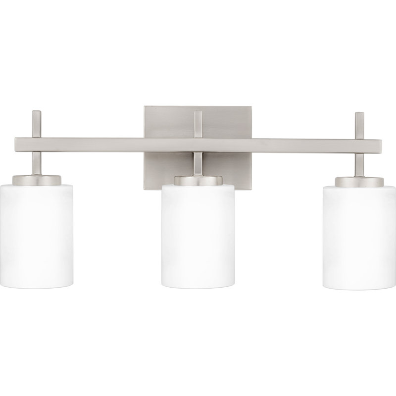 3 - Light Dimmable LED Vanity Light, Brushed Nickel