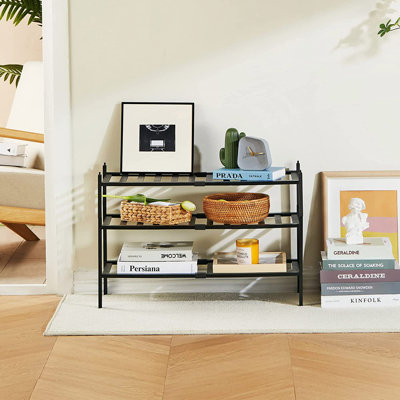 9 Pair Stackable Shoe Rack