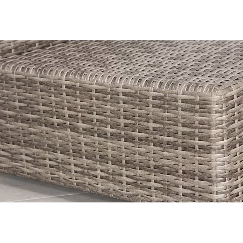 Chic Rattan Wicker Fully Assembled 2-Person Seating Group With Plush Cushions – Ideal For Cozy Outdoor Gatherings