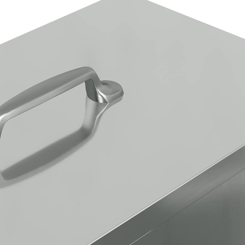 Galvanised Steel Feeder, 43.5cm H x 35cm W x 20.5cm D
