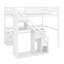 Lit mezzanine double avec deux tiroirs-1028209219