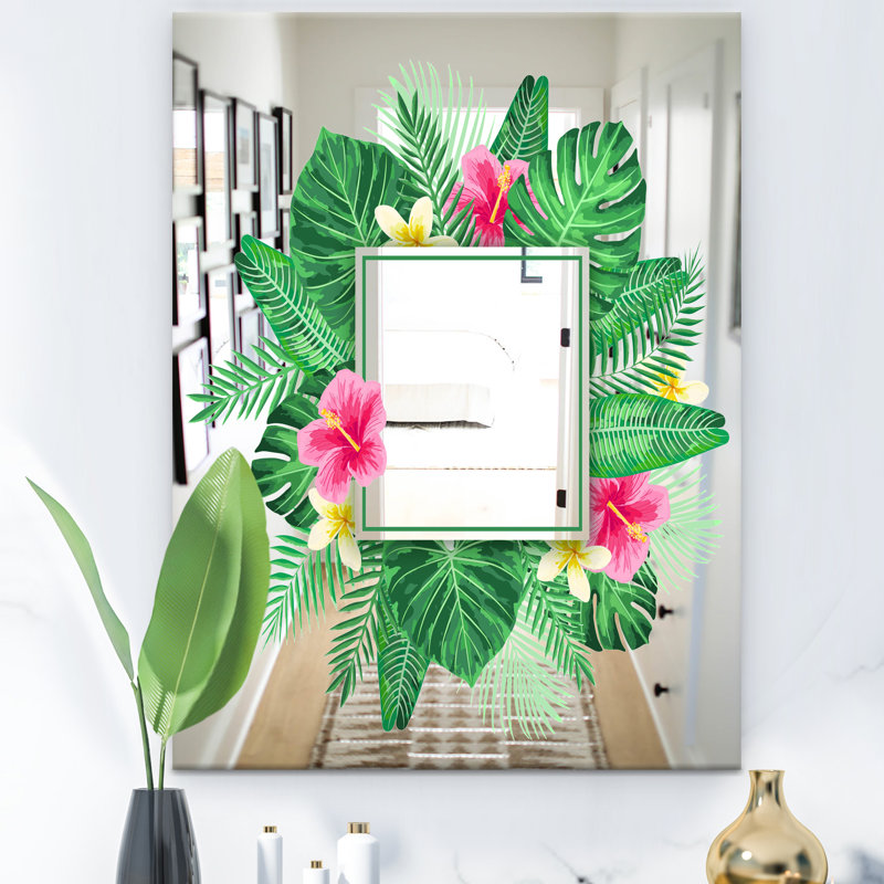 Miroir décoratif décoratif, miroir décoratif traditionnel - guirlande Sweet, H 39,4 po x l 29,5 po