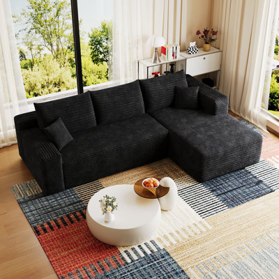 Canapé modulaire avec méridienne droite