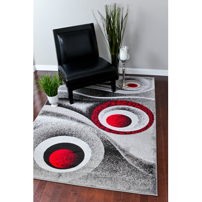 Tapis abstrait gris