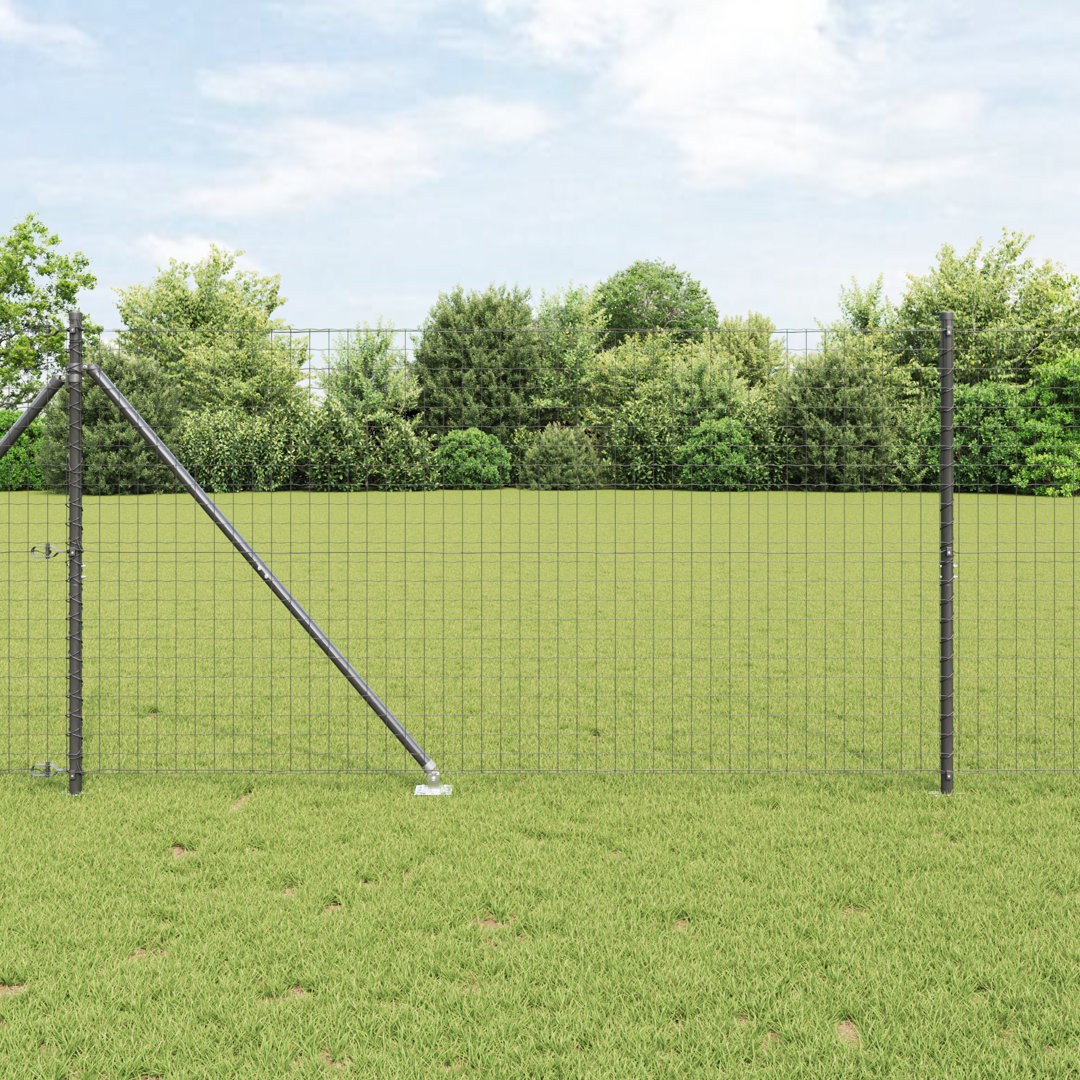 Vidaxl Fence Posts With Spike 26 Pcs Diameter32 Mm Galvanised Steel