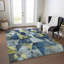 Tapis bleu marine Xhevrie intérieur / extérieur lavable à la machine-1021021729