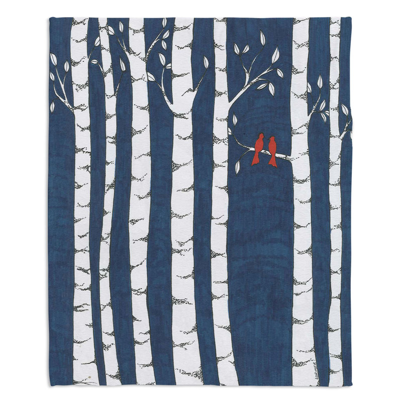 Hand Woven Throw Blanket, 51" W x 60" L