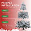Arbre de Noël pin floqué-1426264062