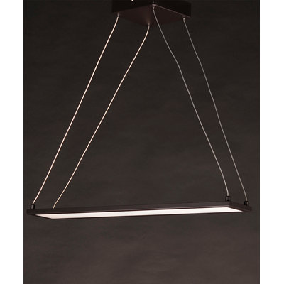 Luminaire suspendu linéaire à 1 lumière pour îlot de cuisine Ajrie