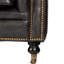 87" Genuine Leather Rolled Arm Chesterfield Sofa with Reversible Cushions-1916195501