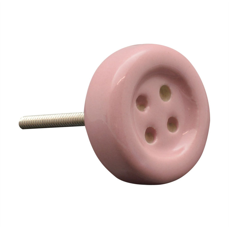 Nicola Spring - Ceramic Cabinet Knobs, Pink