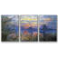 Coucher de soleil sur la seine par Monet - 3 pièces, reproduction sur toile-220457272-220457277