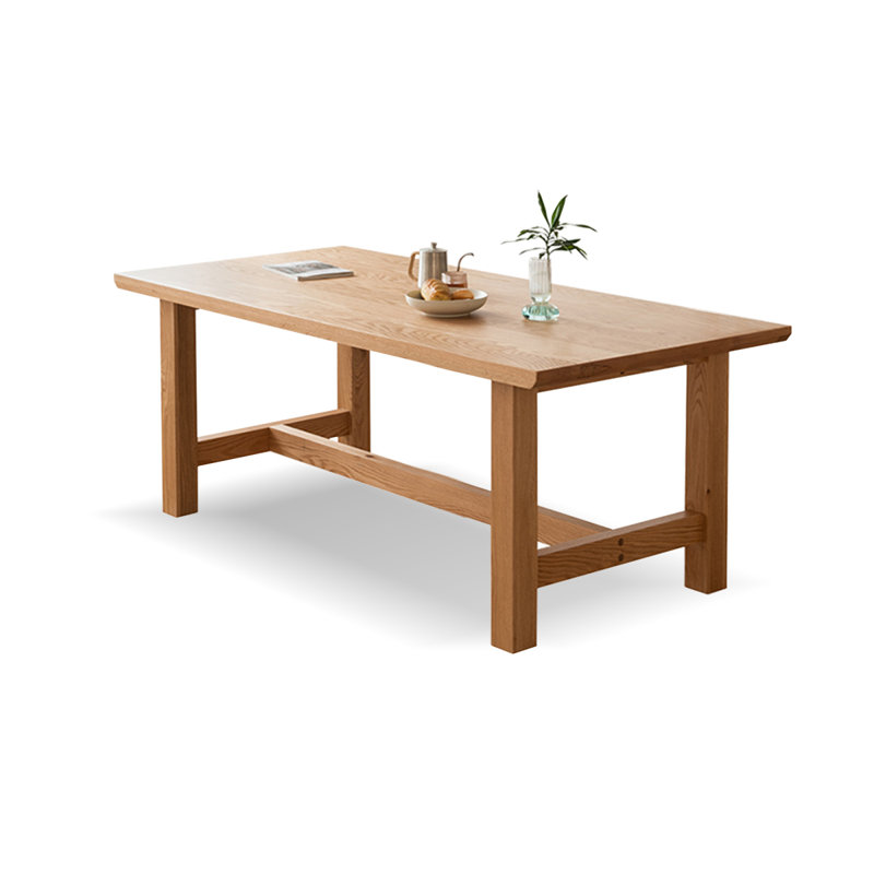 Table de salle à manger Burlywood, H 29,53 po x L 62,99 po x l 33,46 po