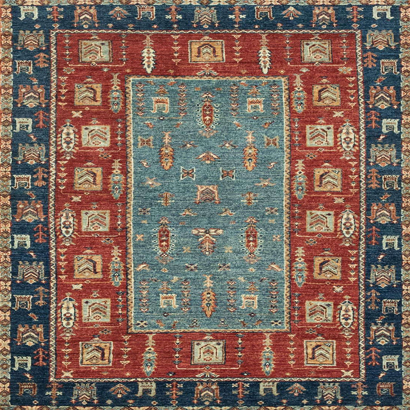 Abstract Indoor Rug, Square 3'