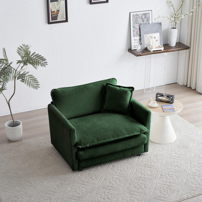 2. Ensemble de canapé modulaire modulaire - Chenille haut de gamme, structure en bois massif, repose-pieds inclus