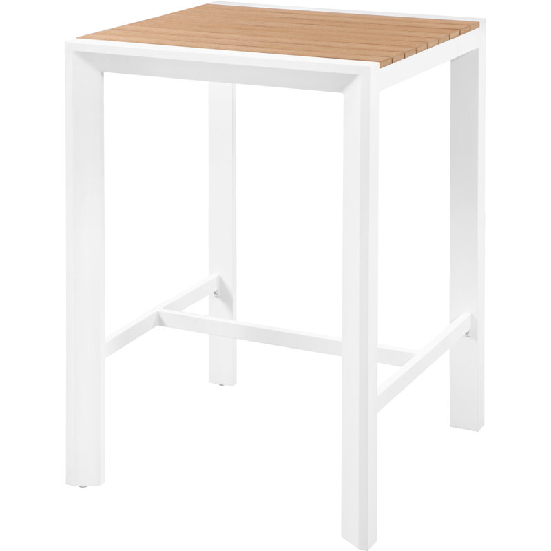 Table de bar Noland, Brun / blanc