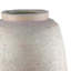 Vase kilu décoratif, texture robuste, résine gris métallique 24 pouces