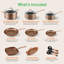 21 - Piece Non-Stick Aluminum Cookware Set