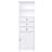 White Tall Storage Cabinet With 3 Drawers And Adjustable Shelves For Bathroom, Study, Office And Interior, MDF Board With Painted Finish (Old Sku:WF298151AAK)-2064044005