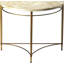 Marlena Shell Demilune Console Table