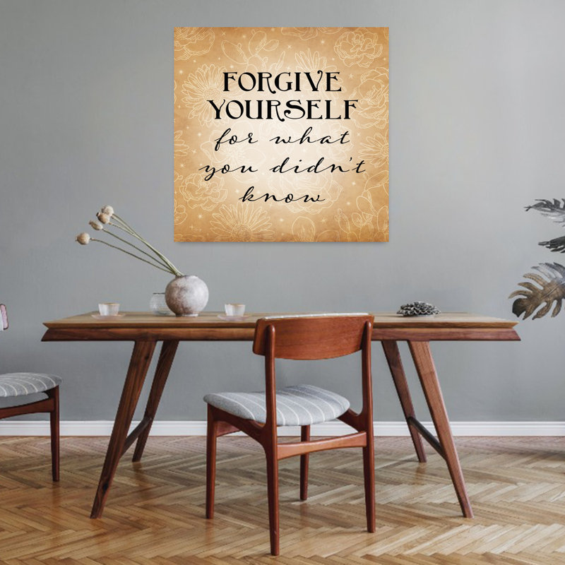 «Forgive Yourself», art contemporain abstrait, H 32 po x l 32 po