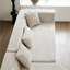 Canapés modulaires | Siège profond minimaliste moderne de 127,5 po, sans assemblage, pour salon et appartements | Beige | Mousse-2112160159