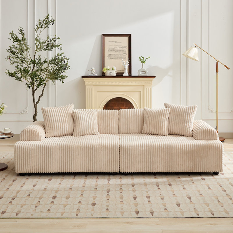 94.5” Wide Modern Style Tufted Sofa