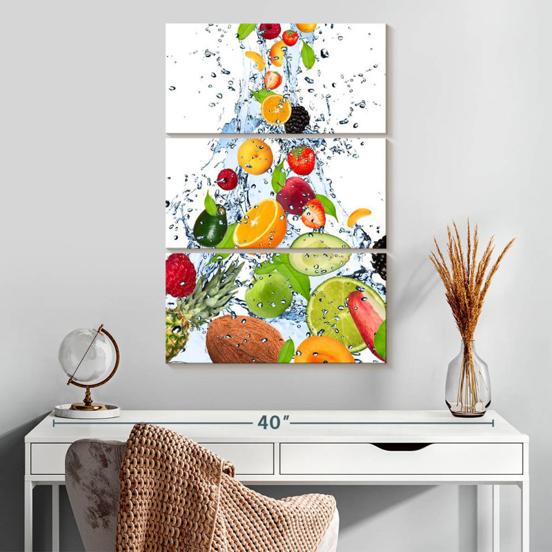 Yarlin Fruit Water Splash, 32" H x 20" W