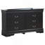 Commode noire élégante