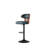 Olivetti Modern Swivel Bar Stools with Backrest – Pet-Friendly PU Leather Seat & Curved Walnut Wood, Height Adjustable Counter Chairs with Footrest and Matte Black Base for Kitchen Island or Home Bar-1709579043-1695343237-1695343232