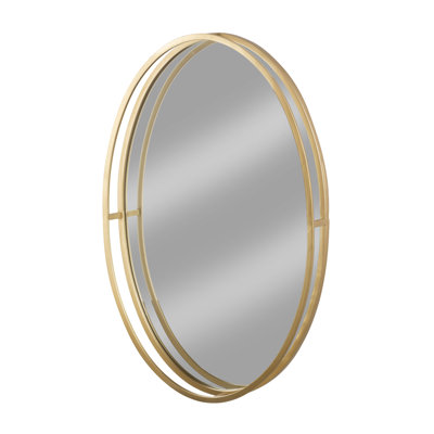 Agniv Iron Oval Wall Mirror