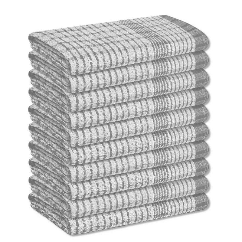 Cotton Jacquard Tea Towel Kitchen Towel, Grey