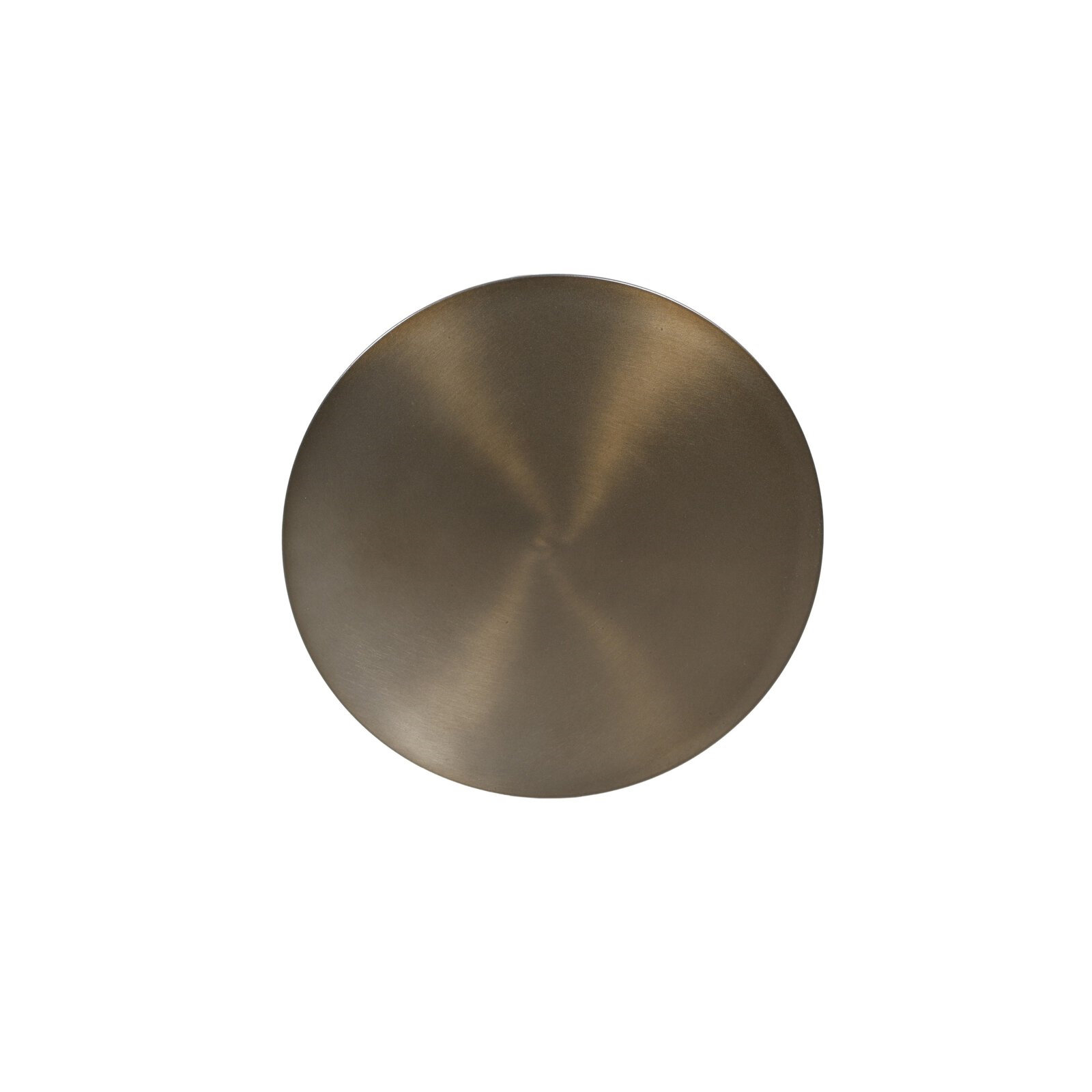 Redrow End Table-Raw Iron, Dark Brass