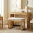 Modern Upholstered Shoe-Changing Bench, Solid Wood Frame, Soft Seat, Compact Entryway Stool for Foyer and Hallway-1186412682