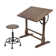 Craine Adjustable Height Industrial Stool with Footring